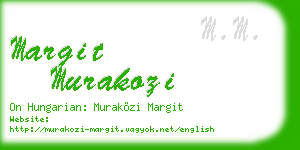margit murakozi business card